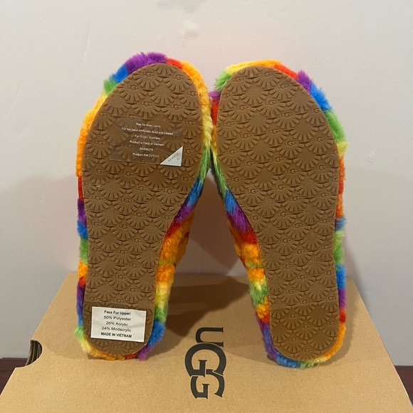 Ugg, Girls, Fluff Yeah Slide, 1119840K, Rainbow - Picture 8 of 12